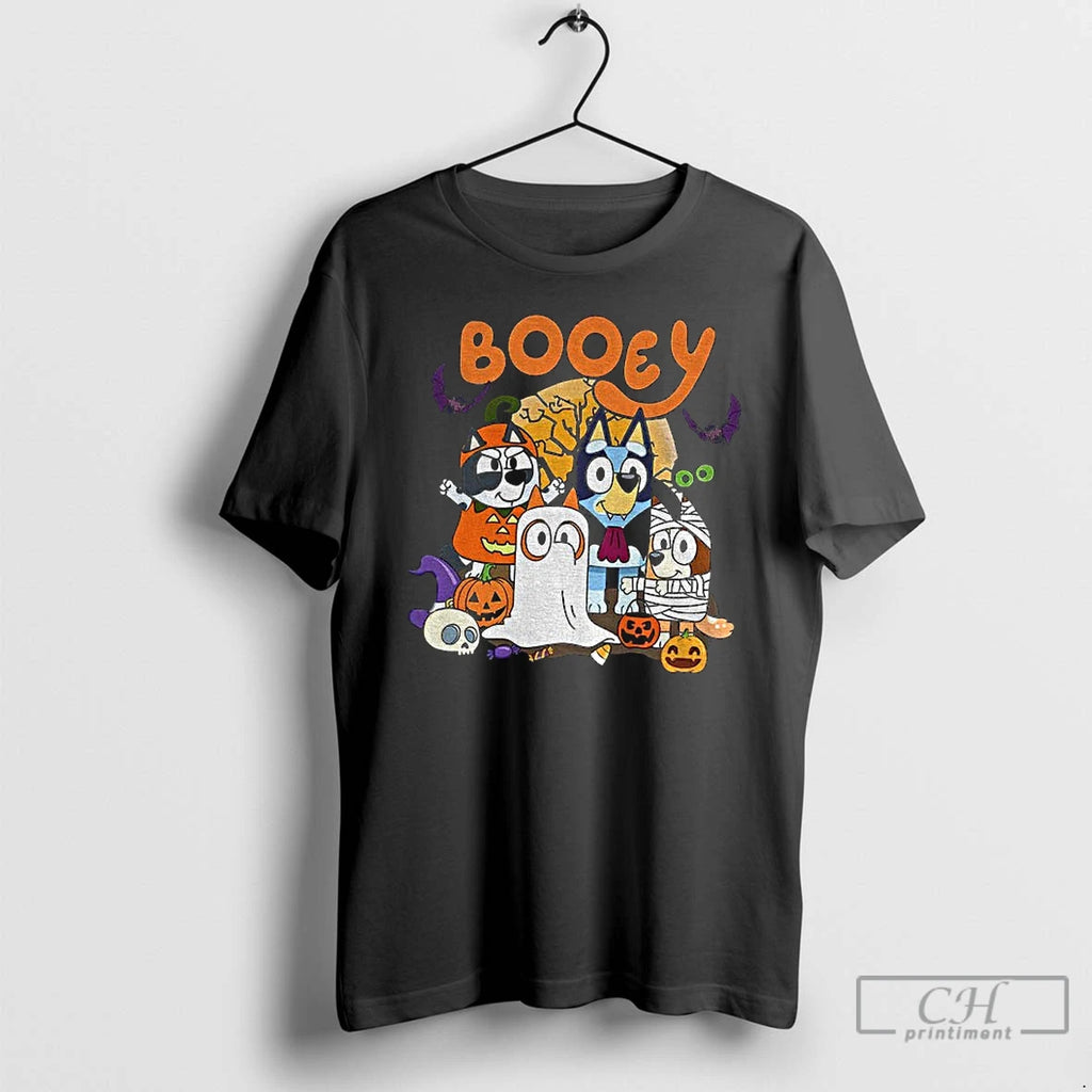 Premium Bluey Spooky Cartoon Dog Family Halloween 2025 T Shirts