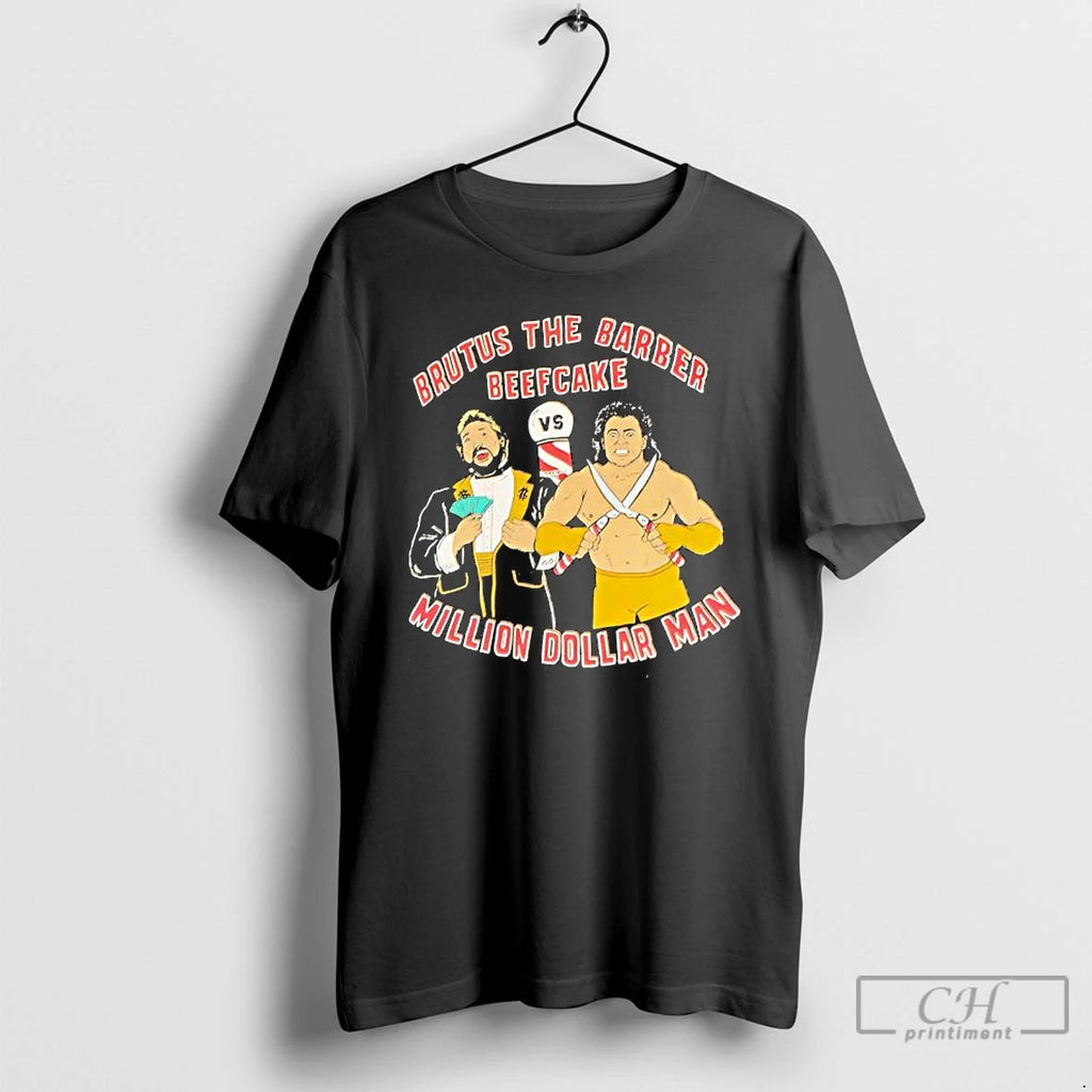 Premium Brutus The Barber Beefcake Vs Million Dollar Man Ted Dibiase Graphic T Shirts Sweater