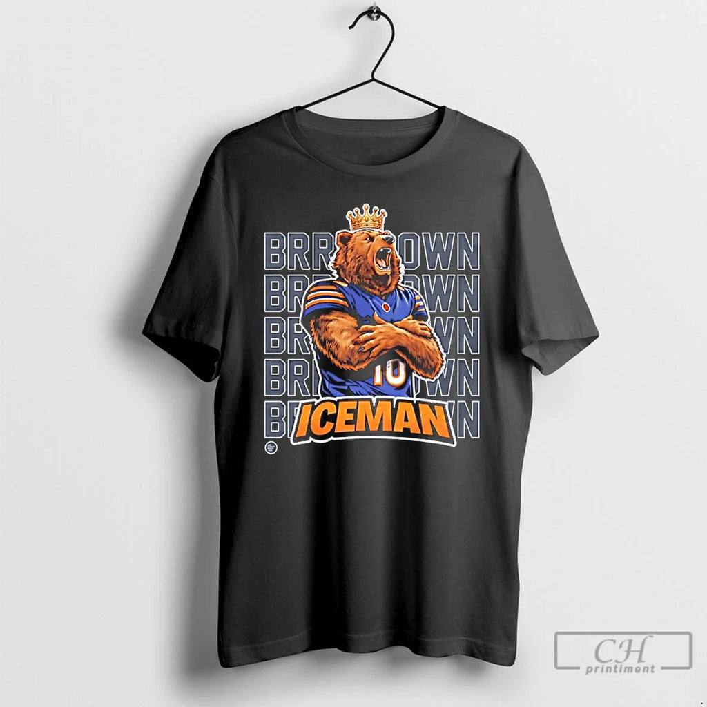 Premium Chicago Bear Brrrr Down Iceman 2025 Nfc North Champions