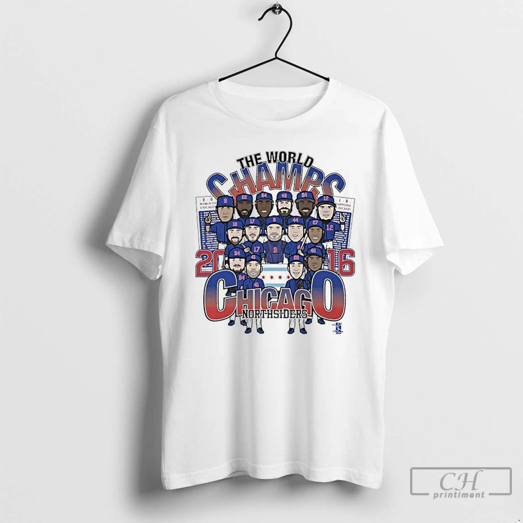 Premium Chicago Cubs 2016 World Champs North Siders Players Caricature