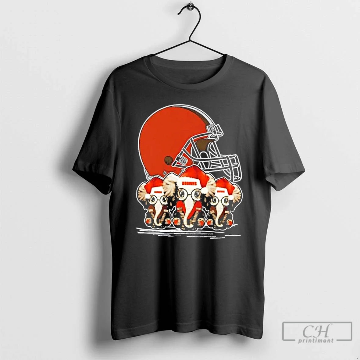 Cleveland Browns X Elephants Santa Hat Merry
