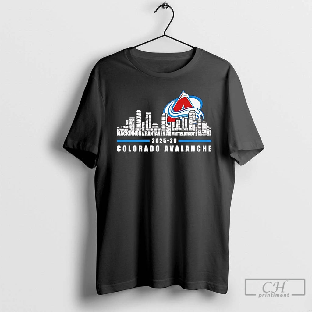Premium Colorado Avalanche 2026 Players Names Skyline