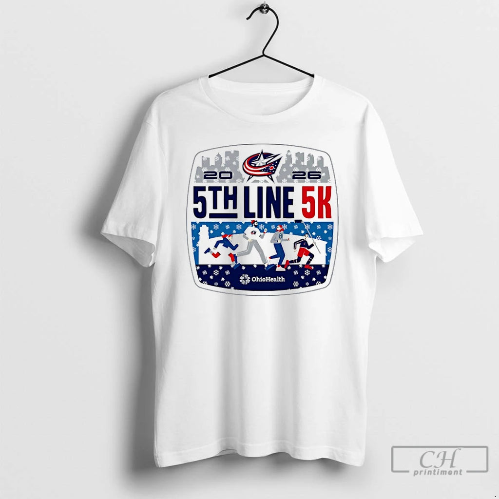 Premium Columbus Blue Jackets 5th Line 5k 2026 Logo