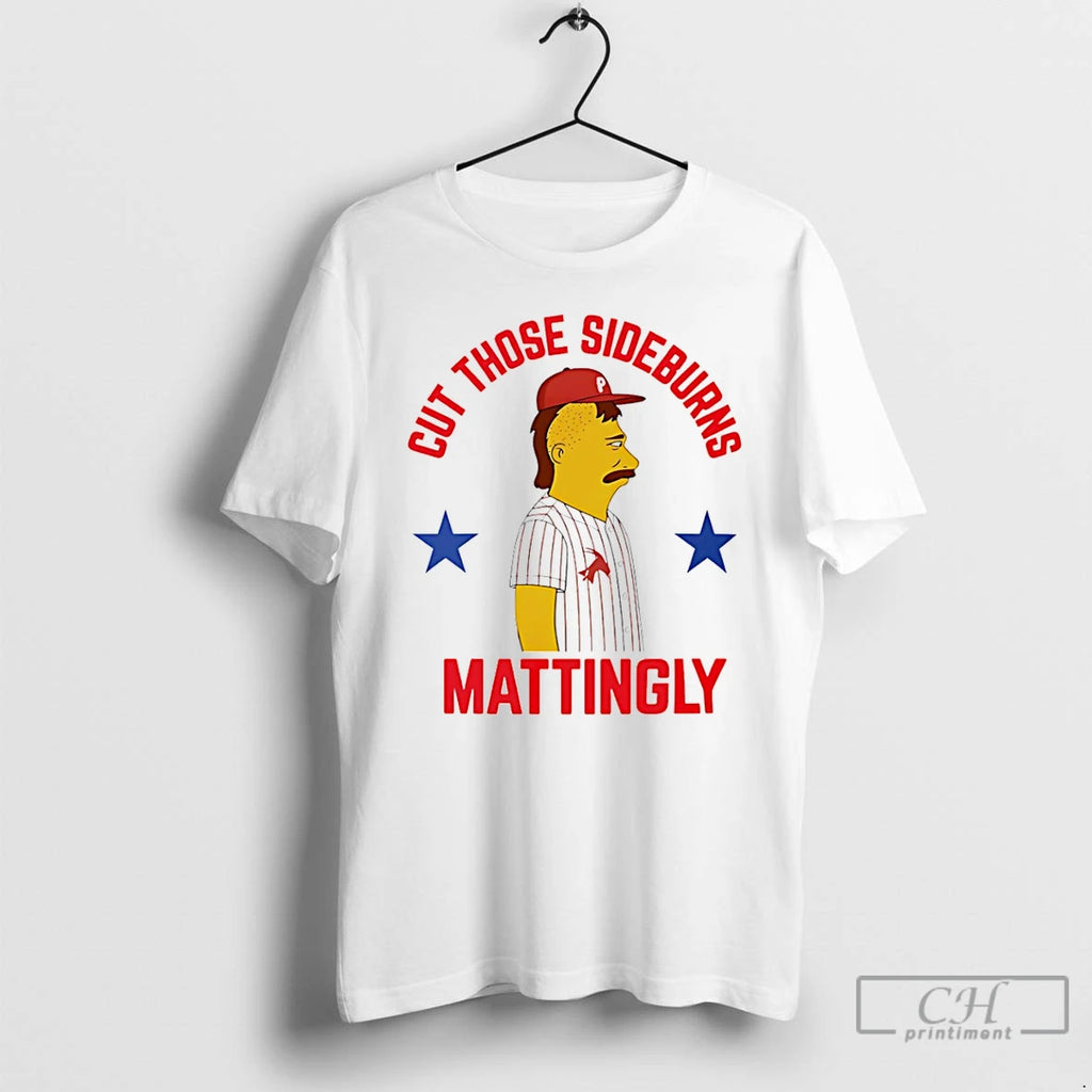 Premium Cut Those Donnie Sideburns Mattingly Philadelphia Phillies Simpsons
