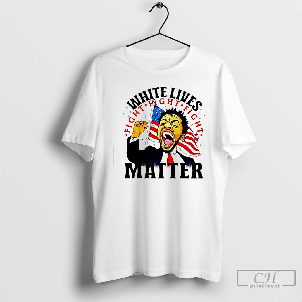 Premium Dariusz Matecki White Lives Fight Fight Fight Matter Flag Graphic