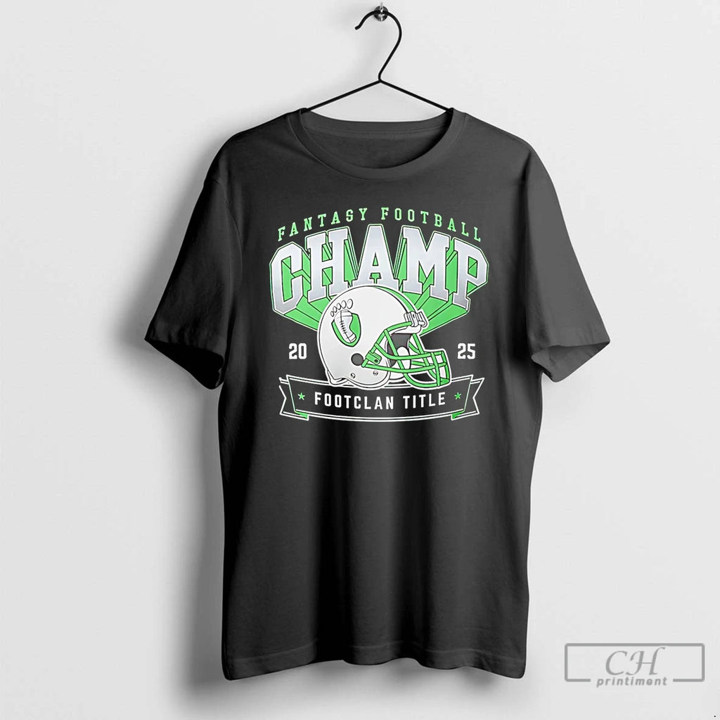 Premium Fantasy Football Footclan Title Champion 2025 Helmet
