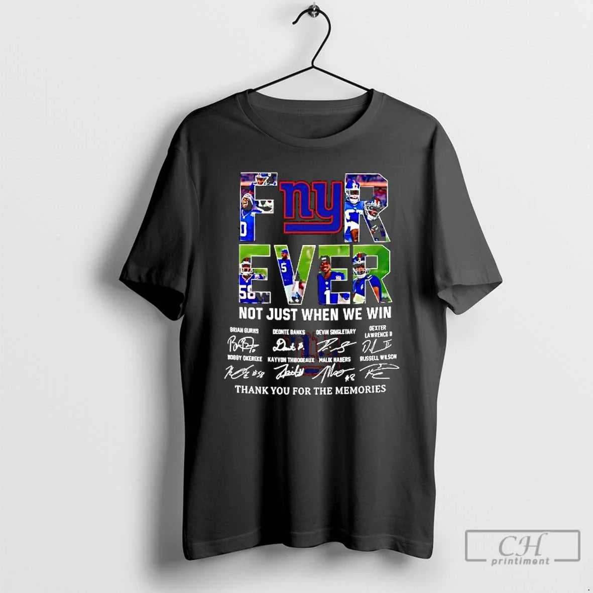 Forever Fan New York Giants Football Not Just When We Win Signatures