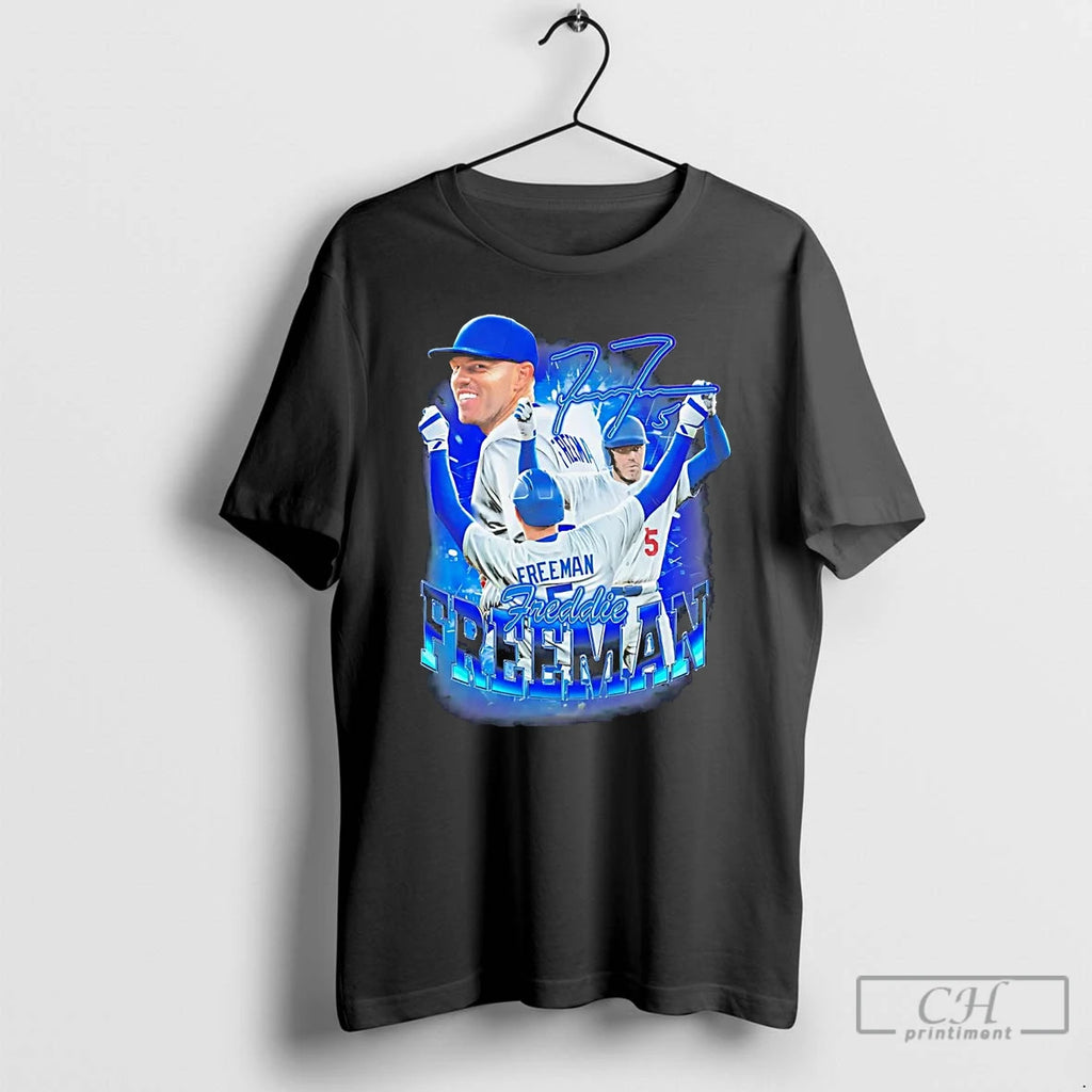 Premium Freddie Freeman Picture Collage Los Angeles Dodgers T Shirts