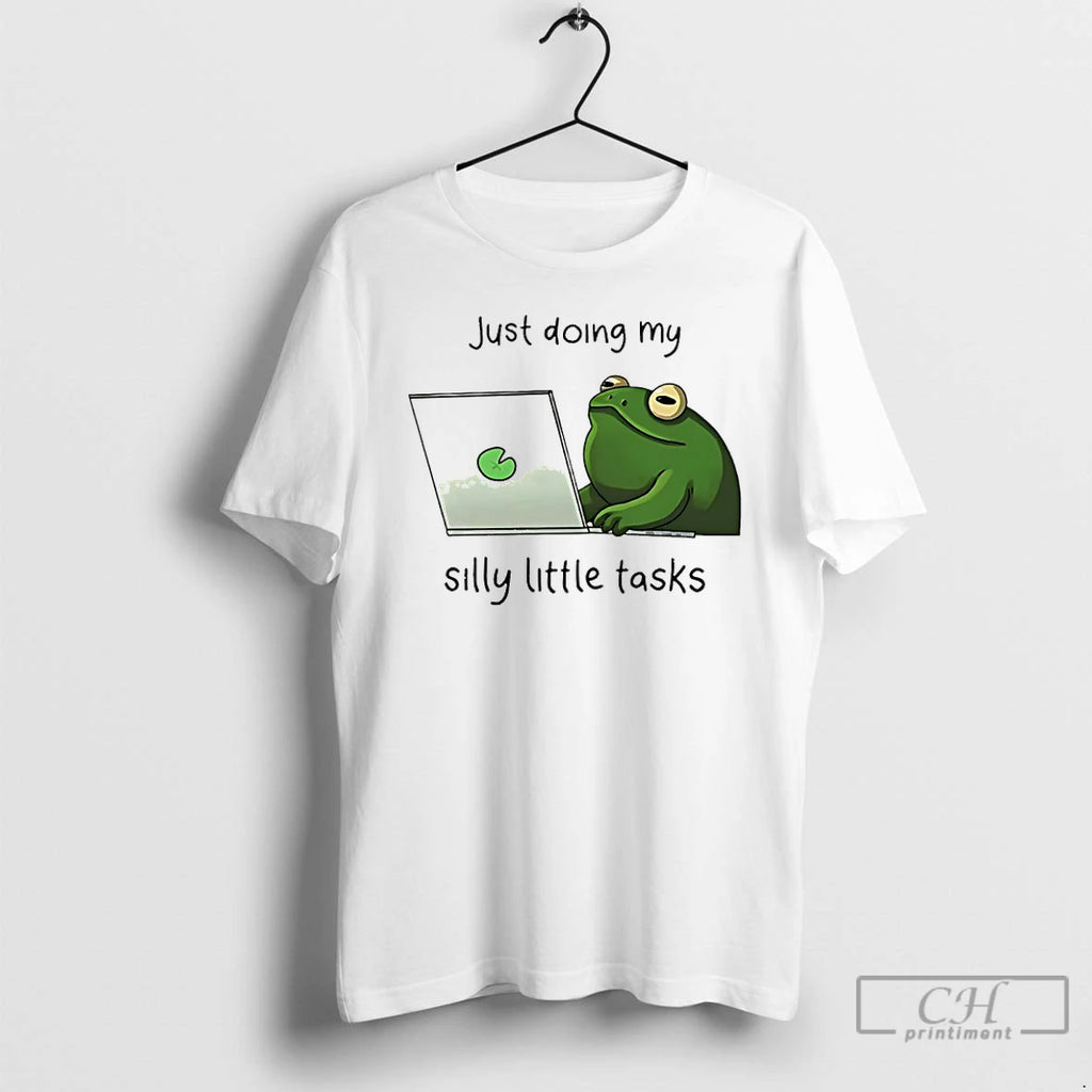 Premium Frog Woking Just Doing My Silly Little Tasks