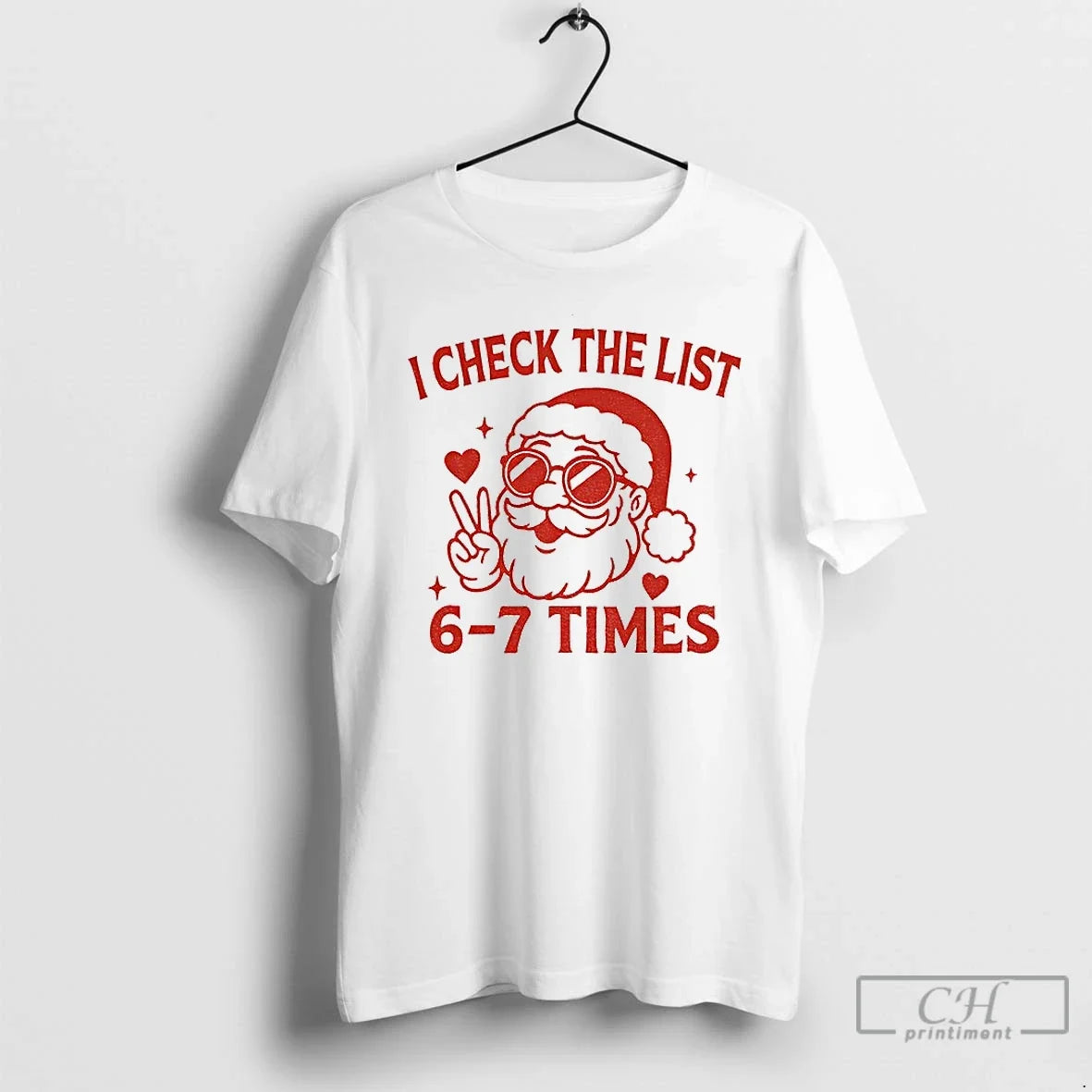 Funny Santa I Check List 6 7 Times Humor