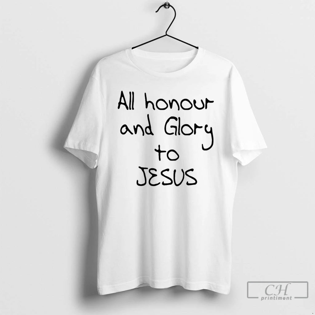 Premium Gabriel Magalhaes Wearing All Honour And Glory To Jesus