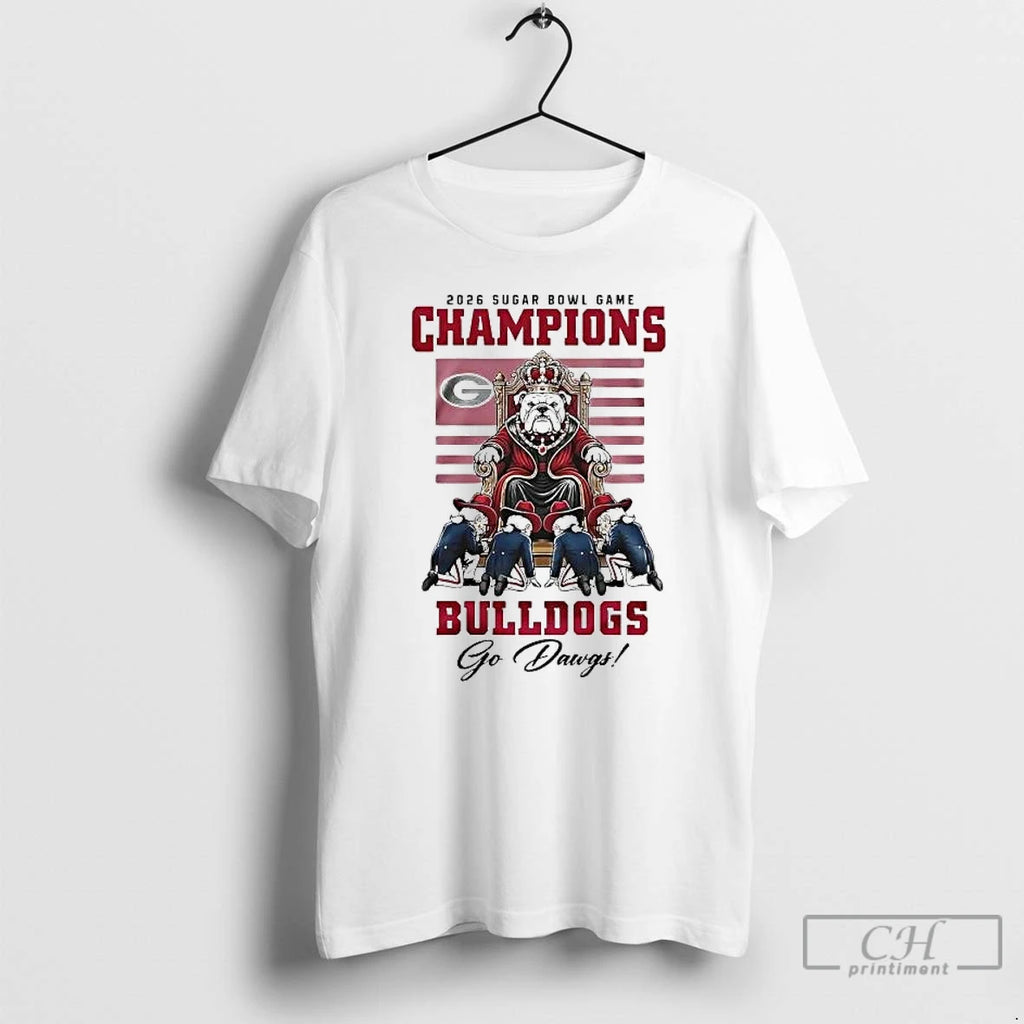 Premium Georgia Bulldogs 2026 Sugar Bowl Champions Go Dawgs Mascot King
