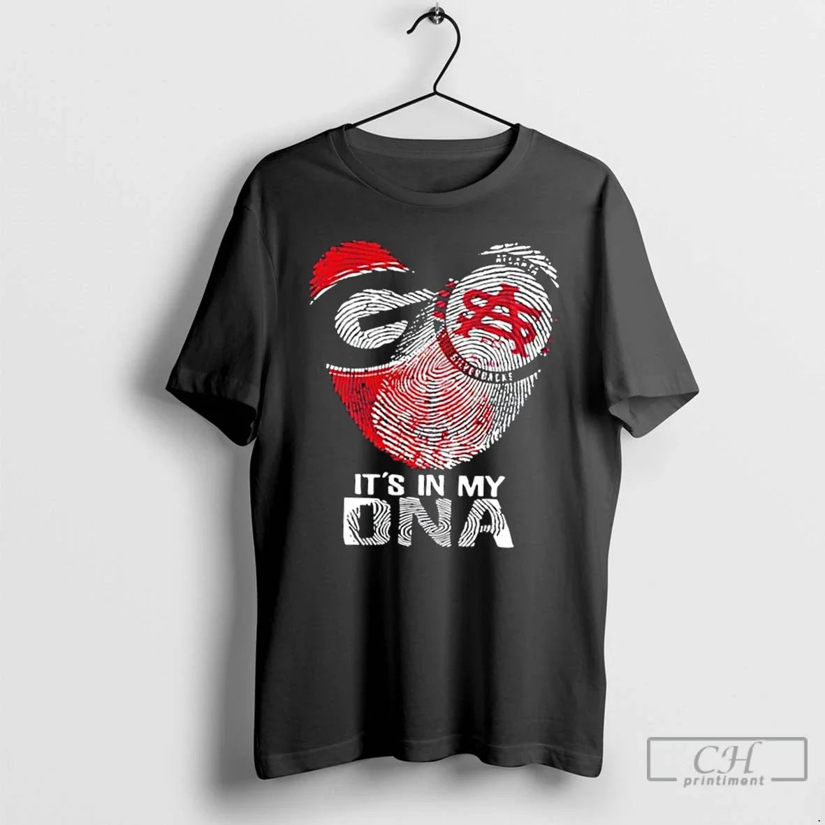 Georgia City Sports Bulldogs X Atlanta Silverbacks My Dna Fingerprint Heart