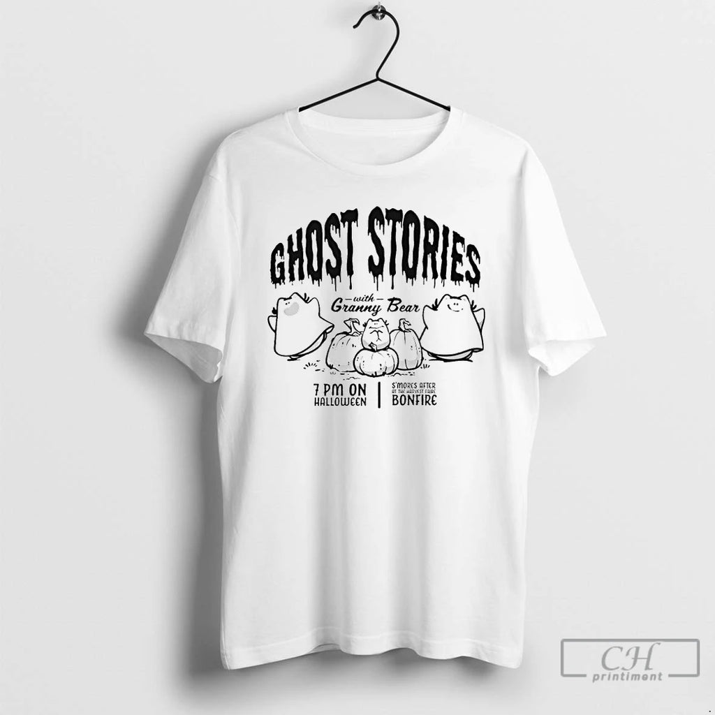 Premium Ghost Stories With Granny Bear Ornaments T Shirts