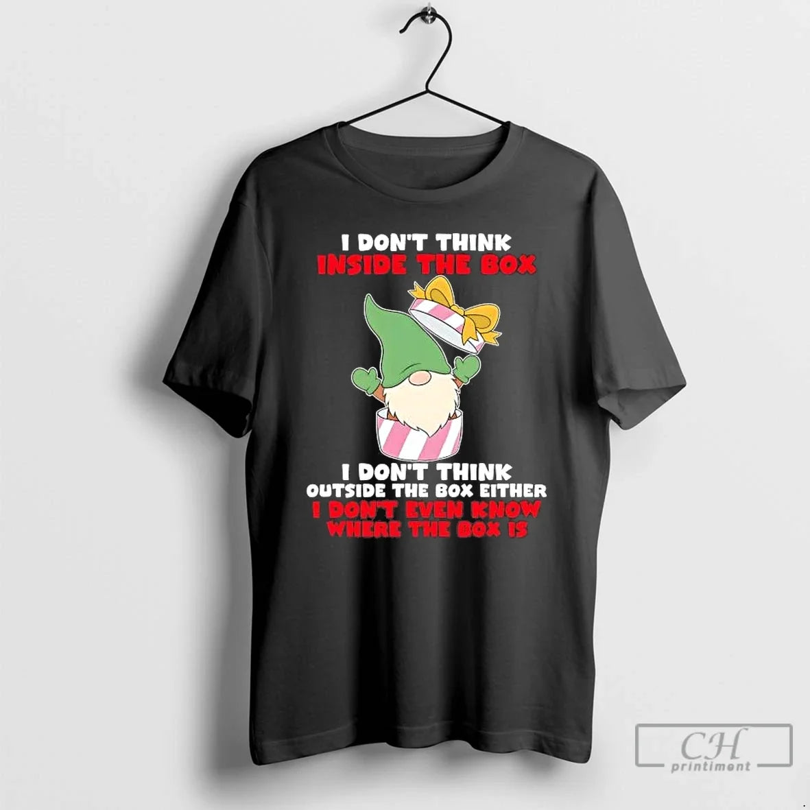 Gnome I Dont Think Inside Box I Dont Think Outside
