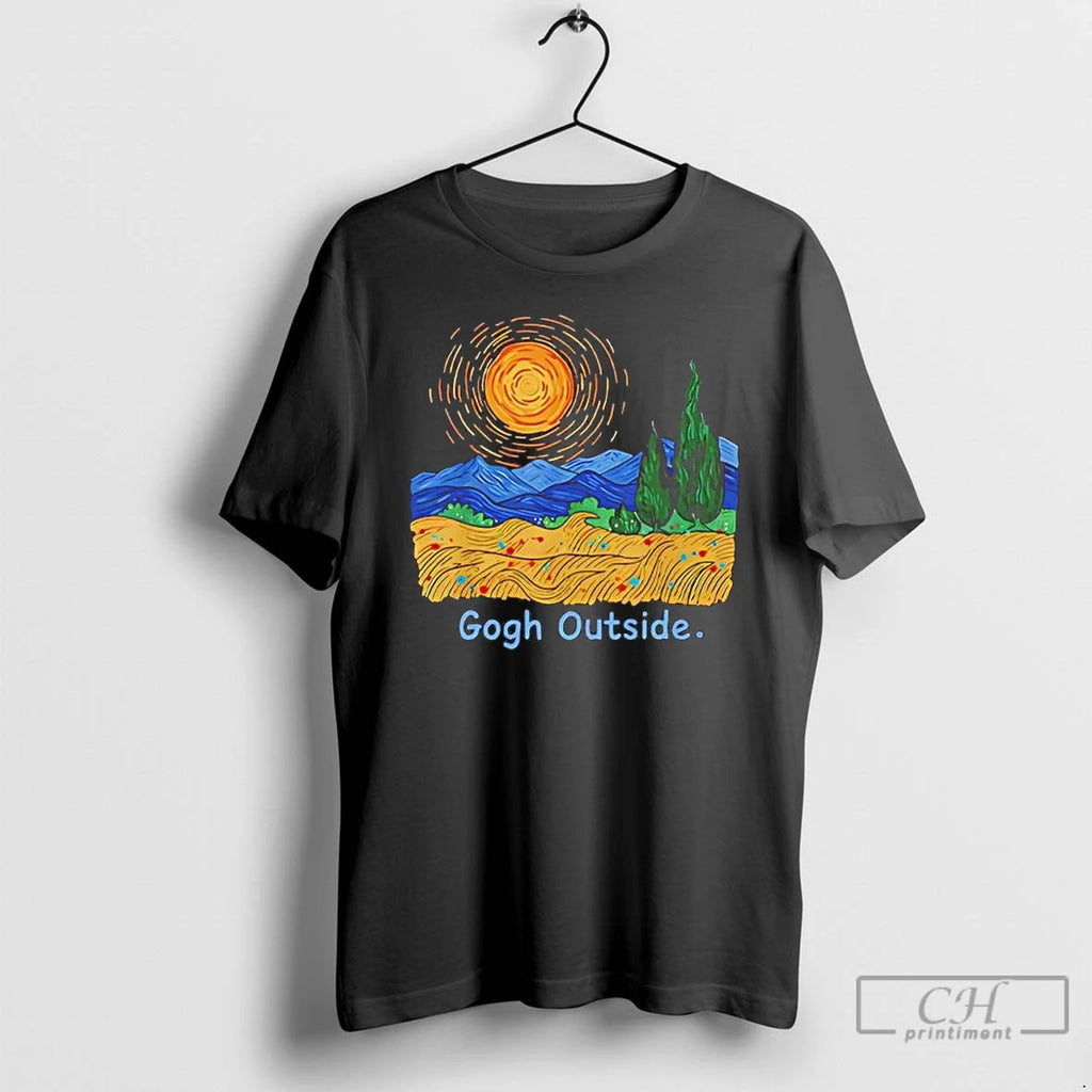 Premium Gogh Outside Wheatfield And Sun Vincent Van Gogh