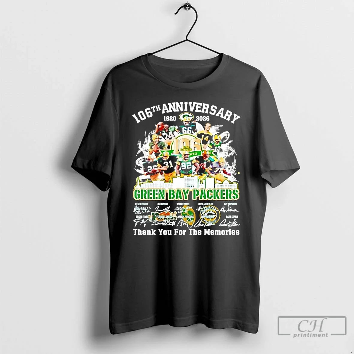 Green Bay Packers 106th Anniversary 1920 2026 Team Players