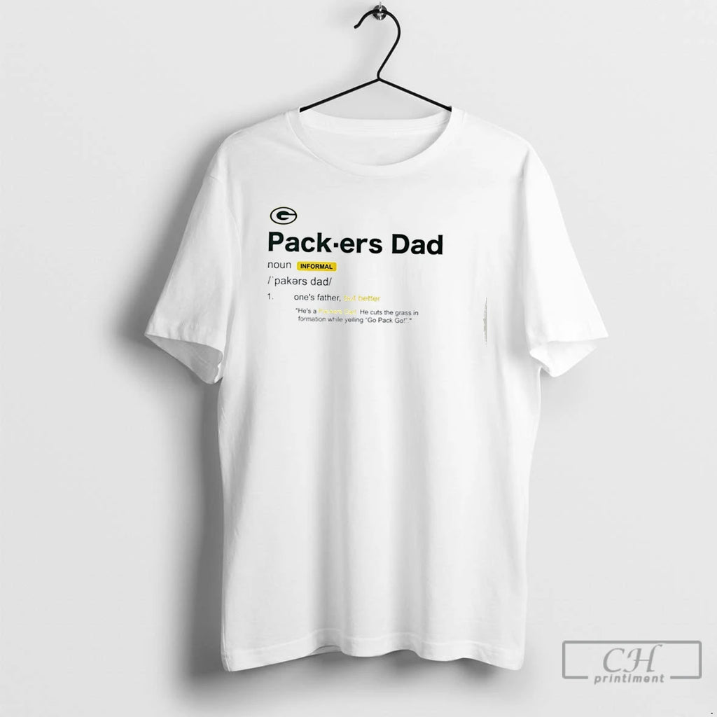 Premium Green Bay Packers Dad Definition T Shirts