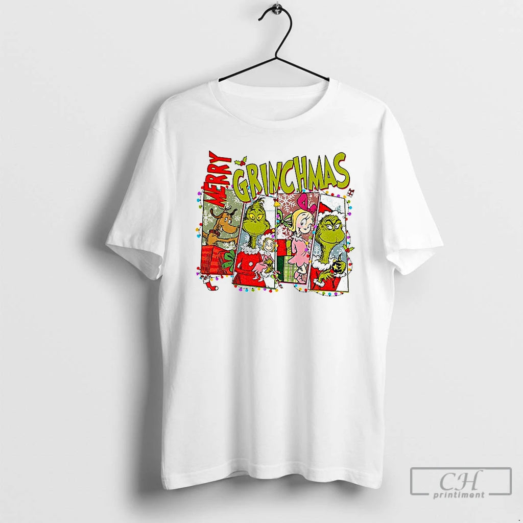 Premium Grinch Merry Grinchmas Cartoon Merry Christmas T Shirts
