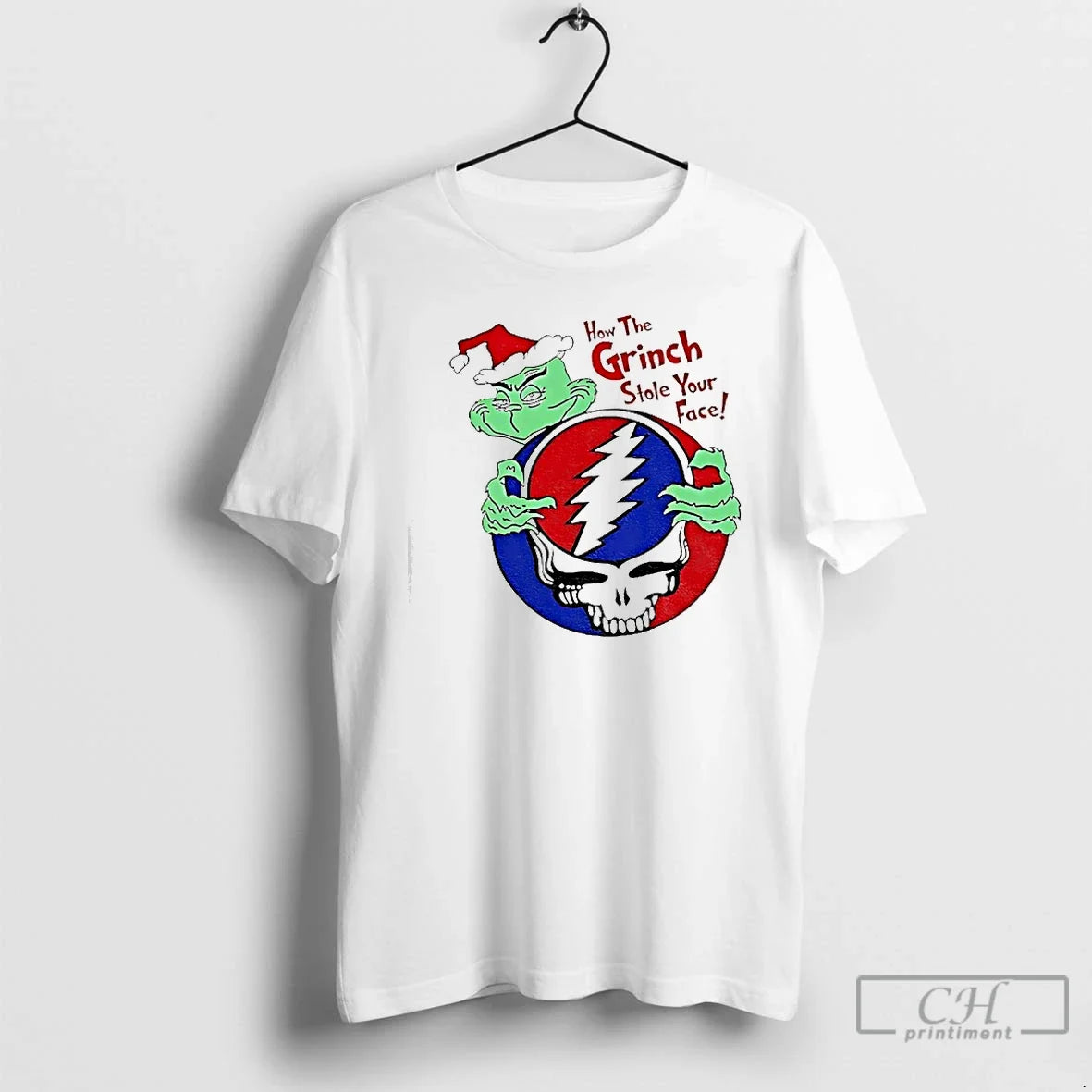 Grinch X Grateful Dead How Grinch Stole Your Face