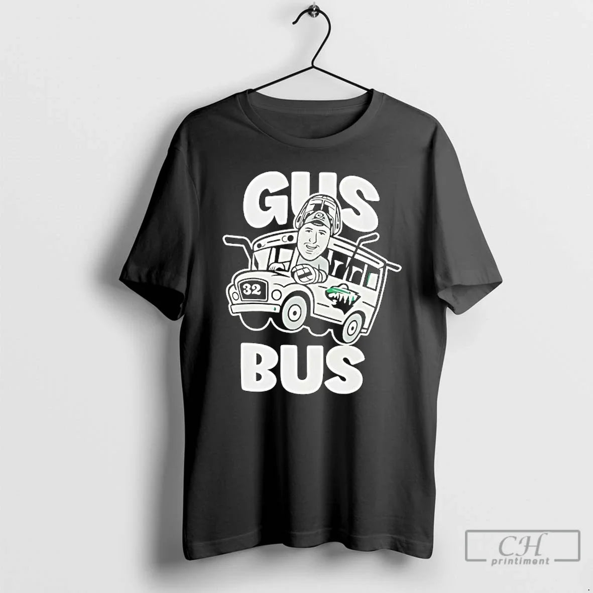 Gus Bus Filip Gustavsson 32 Minnesota Wild Hockey