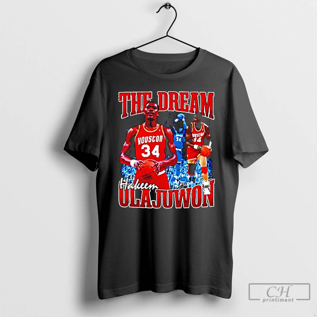 Premium Hakeem Olajuwon The Dream Basketball Legend Signature Vintage