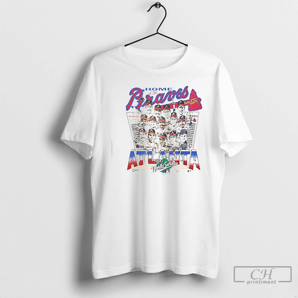 Premium Home Of The Braves 1991 World Series Caricature Graphic