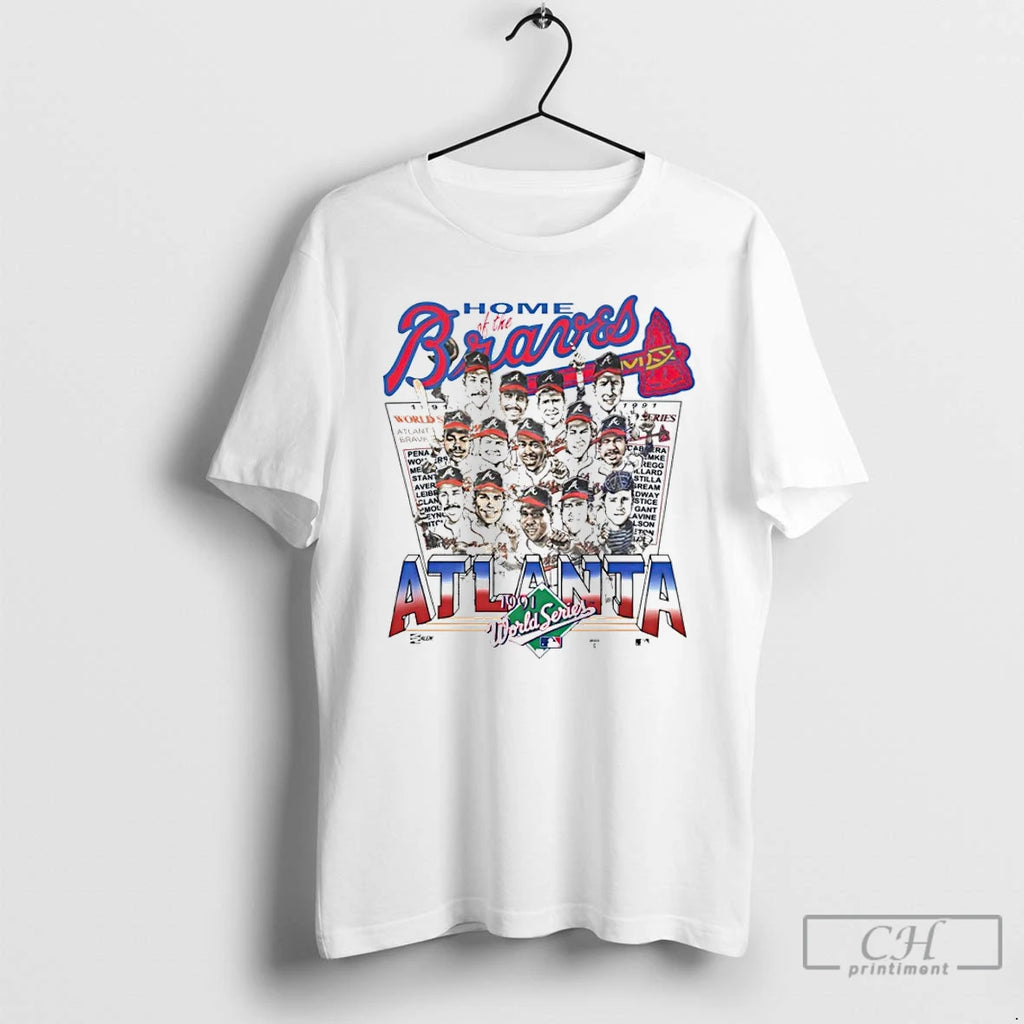 Premium Home Of The Atlanta Braves 1991 World Series Caricature