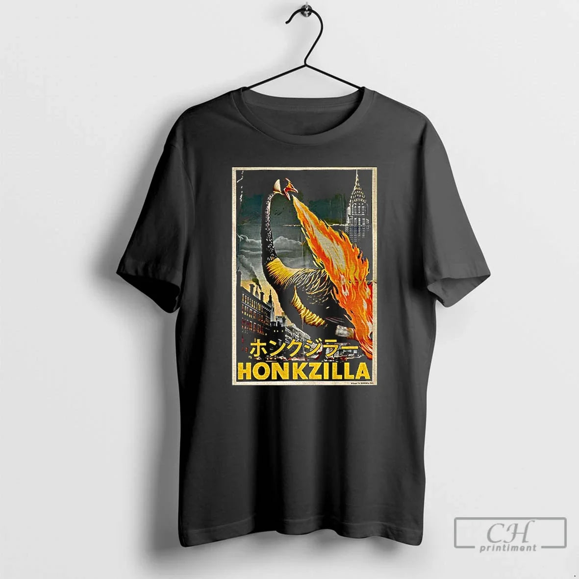 Honkzilla Goose Retro Japanese Movie