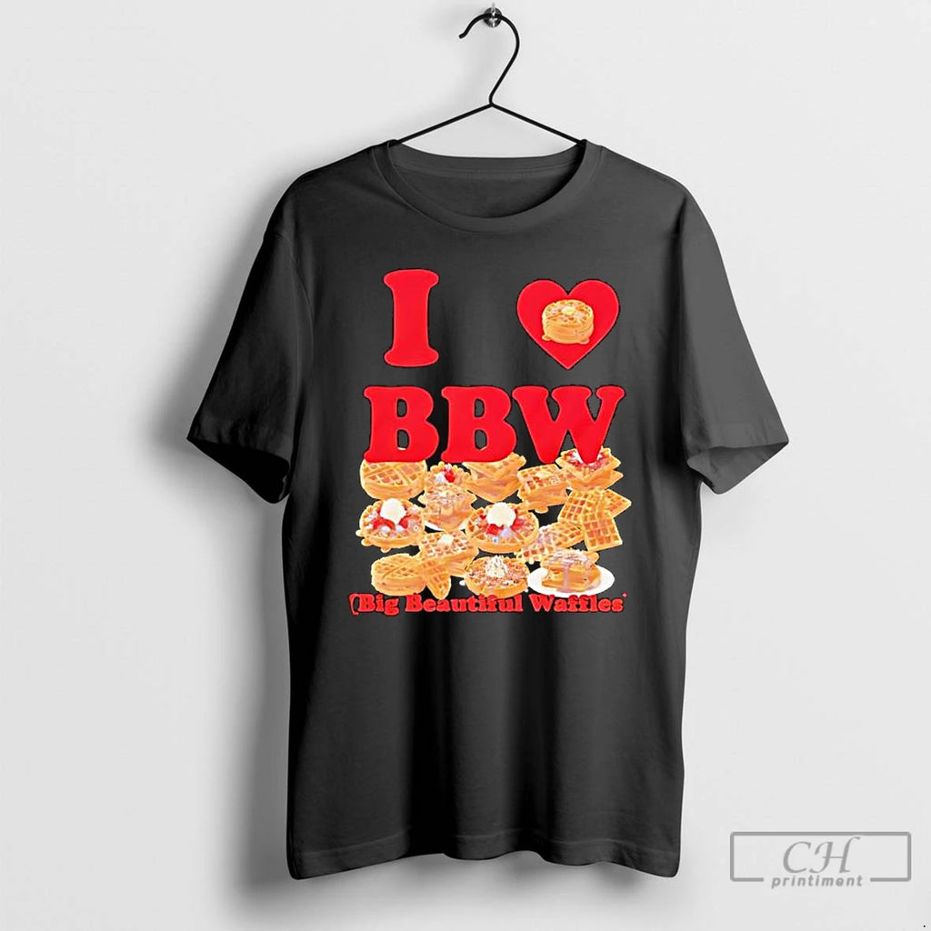 Premium I Love Bbw Big Beautiful Waffles Graphic