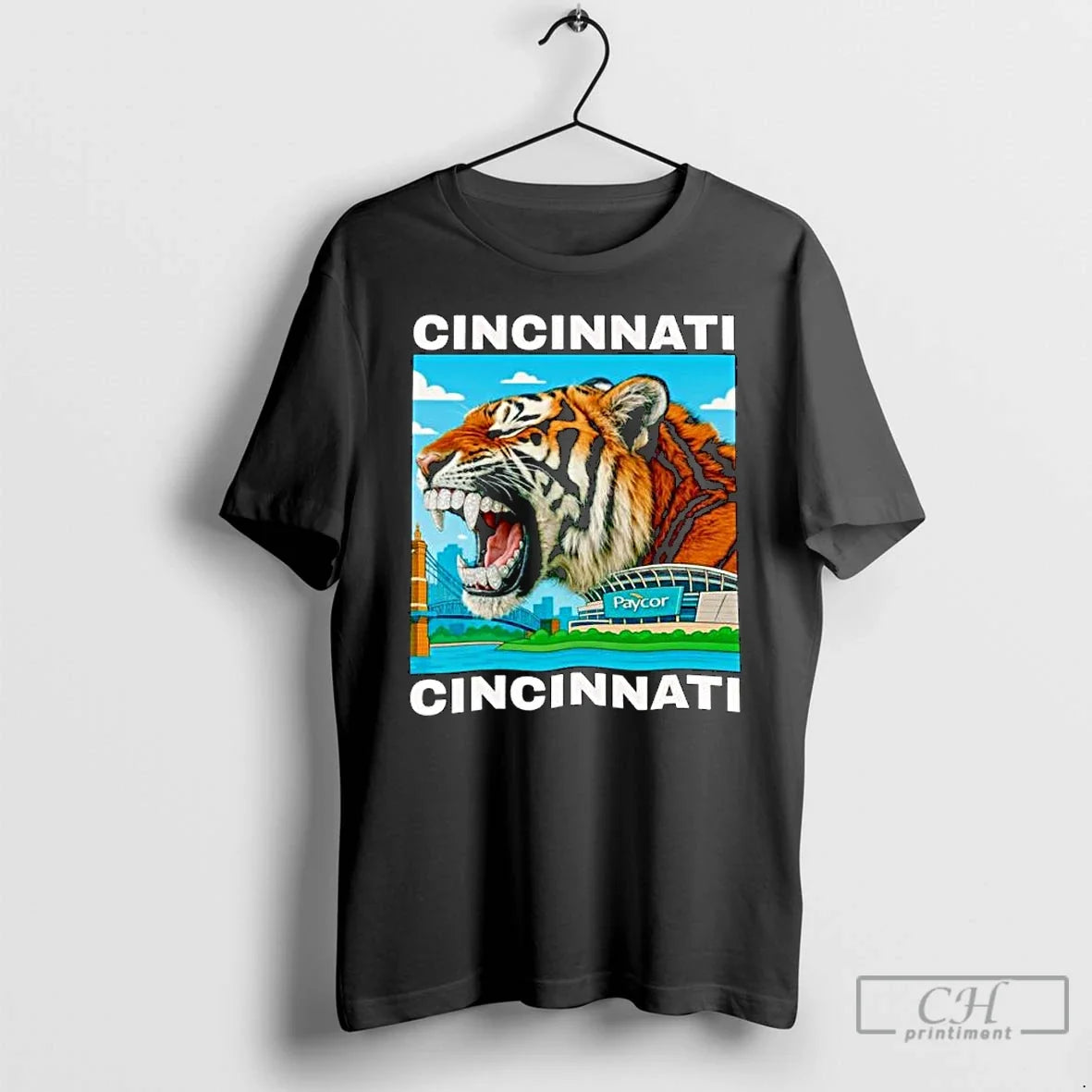 Iced Out Grillz Cincinnati Tiger Ornaments