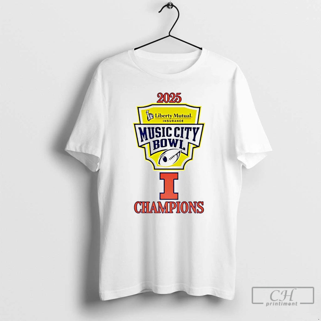 Premium Illinois 2025 Music City Bowl Champions
