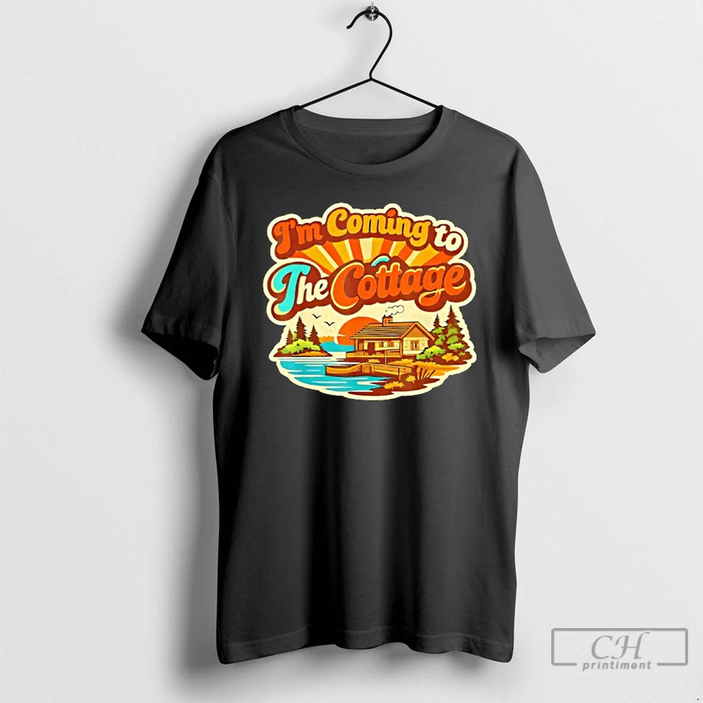 Premium Im Coming To The Cottage Romance Hockey Graphic