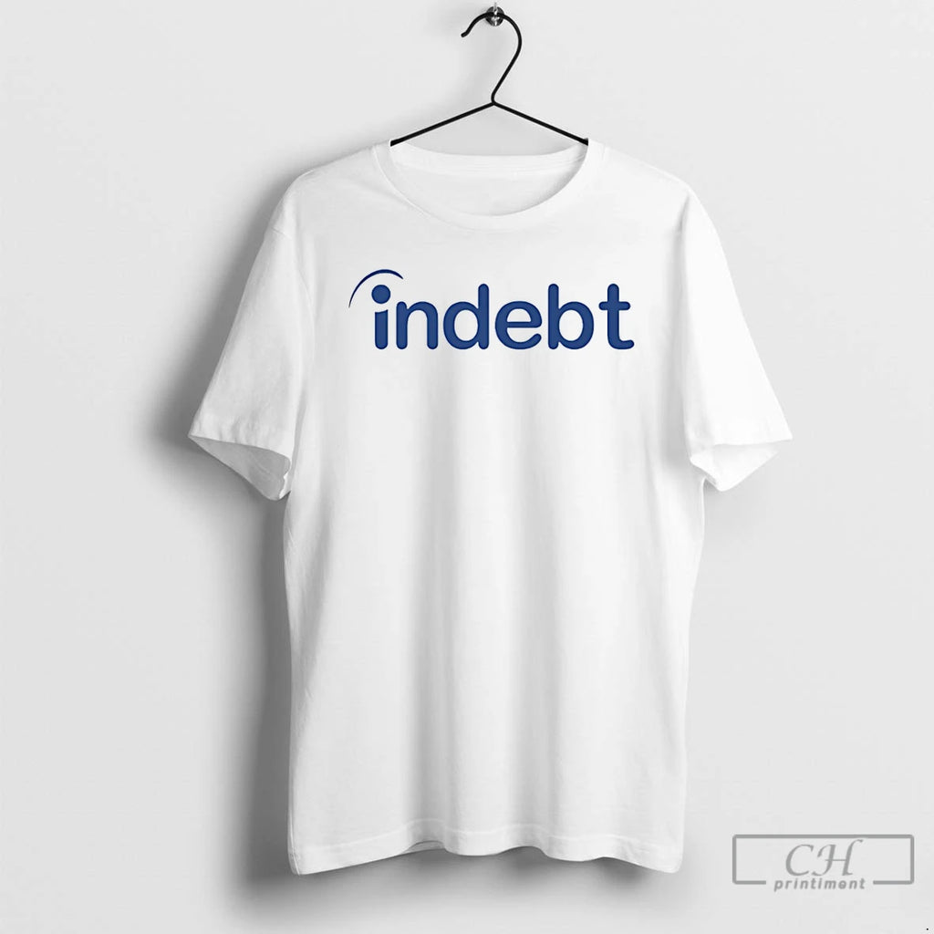 Premium Indebt Indeed Parody Logo
