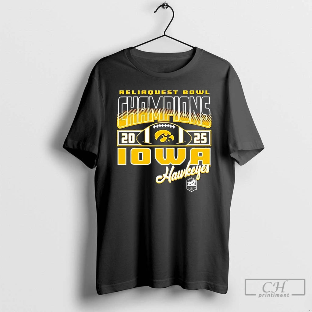 Premium Iowa Hawkeyes 2025 Reliaquest Bowl Champions Football