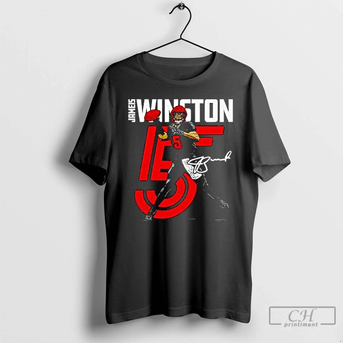 Jameis Winston Cleveland Inline Number 5 Signature