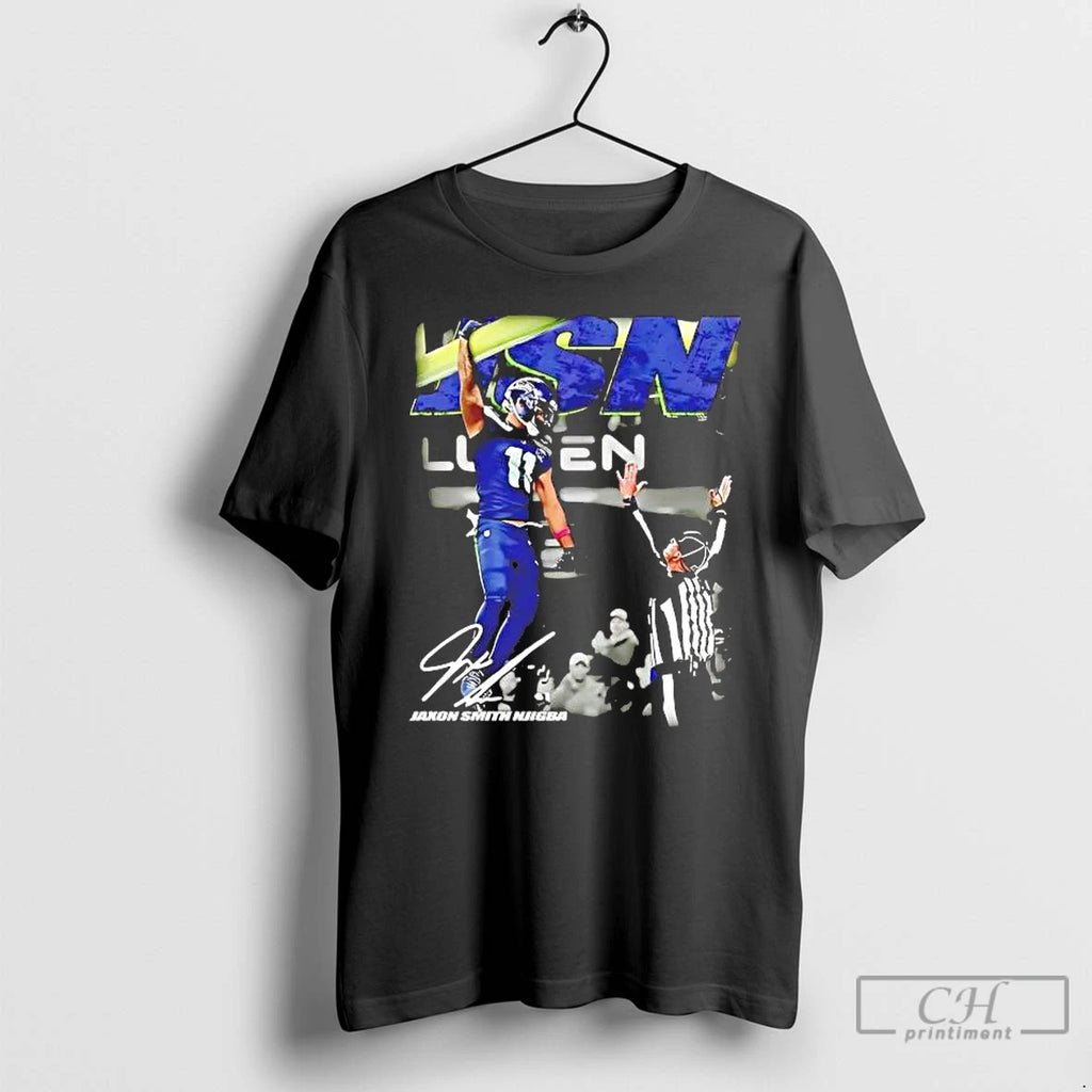 Premium Jaxon Smith Njigba Leads In Receiving Yards Signature