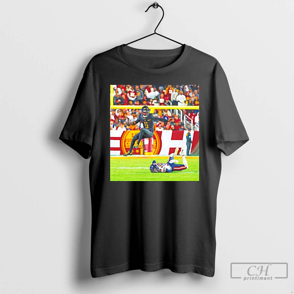 Premium Jayden Daniels Leap Year Washington Commanders Jump T Shirts
