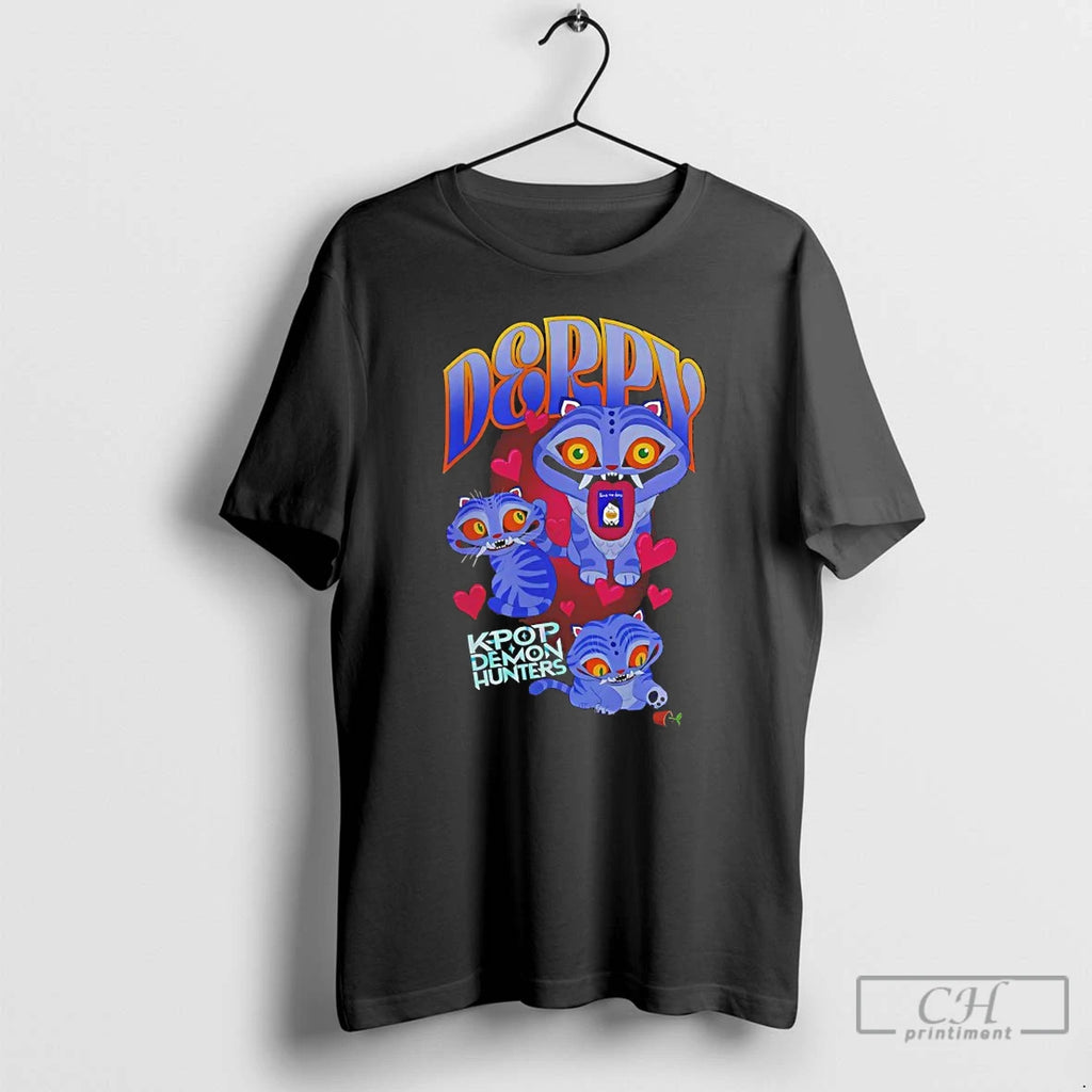 Premium Kpop Demon Hunters Derpy Collage T Shirts