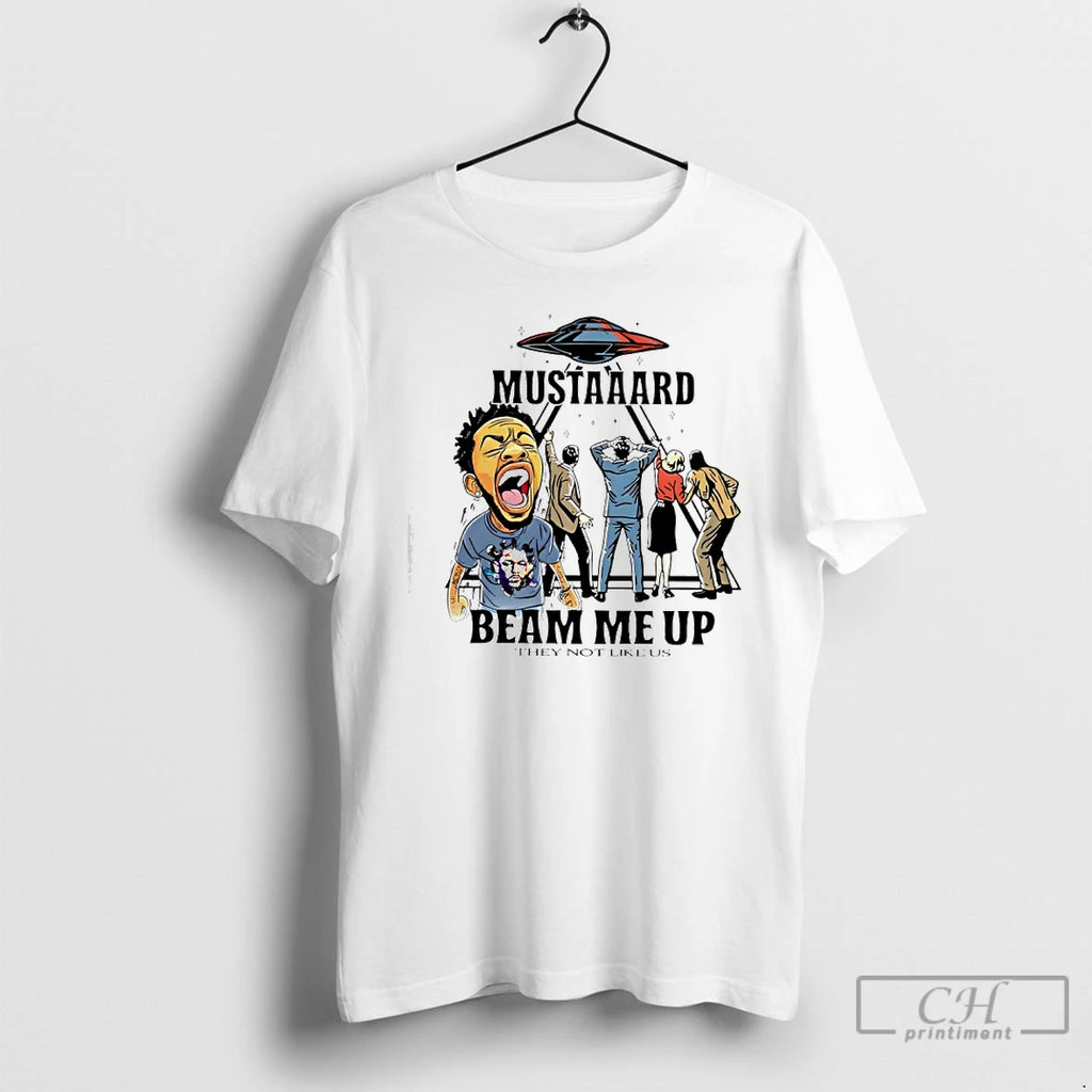 Premium Kendrick Lamar Ufo Mustaaard Beam Me Up They Not Like Us T Shirts Sweater