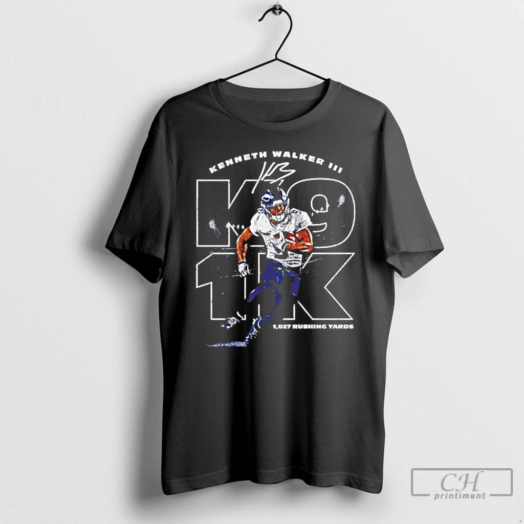 Premium Kenneth Walker Iii 1027 Rushing Yards Signature