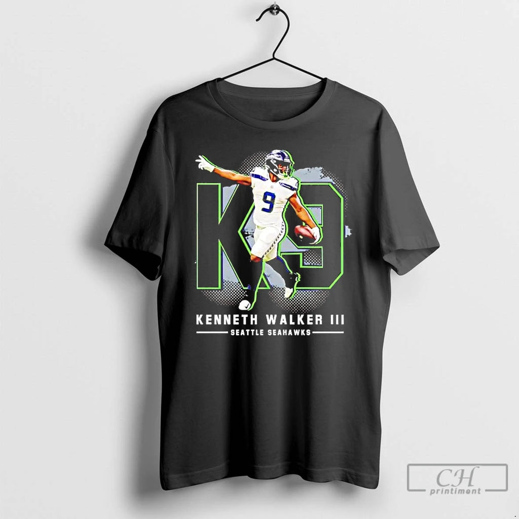 Premium Kenneth Walker Iii Running Celebration Seahawks