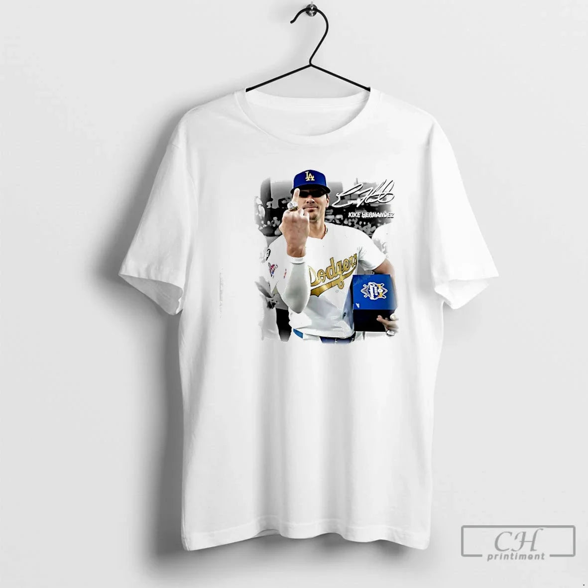 Kike Hernandez Former Dodgers Signature