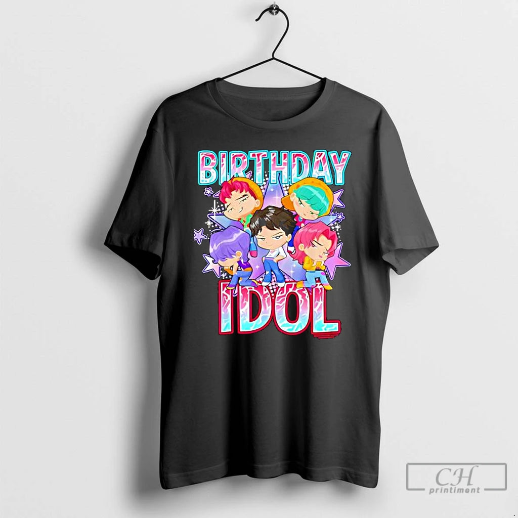 Premium Kpop Demon Hunters Birthday Idol Cute Chibi Group