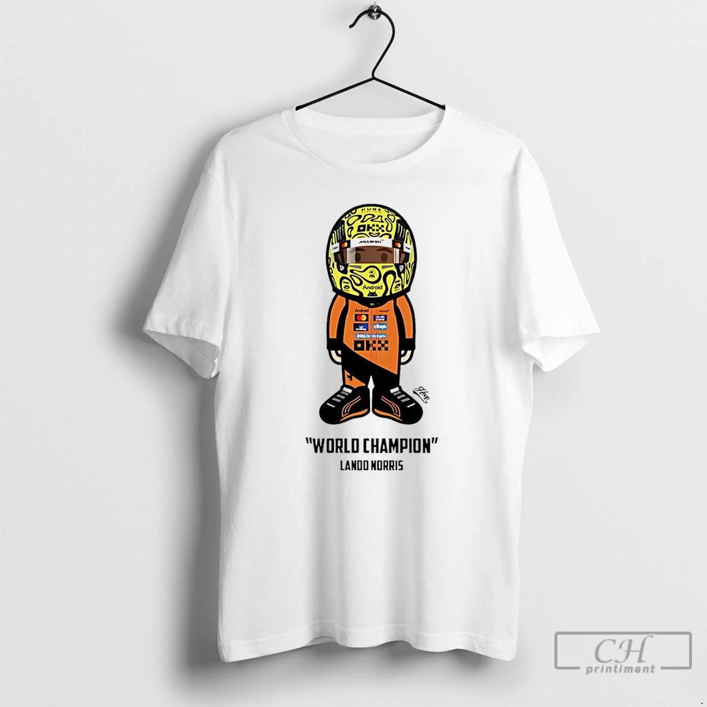 Premium Lando Moment Lando Norris World Champion Cartoon
