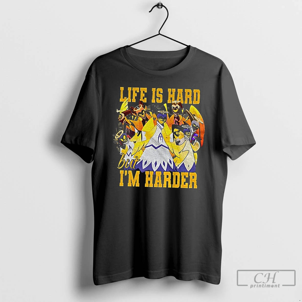 Premium Life Is Hard But Im Harder Hazbin Hotel Cartoon Character