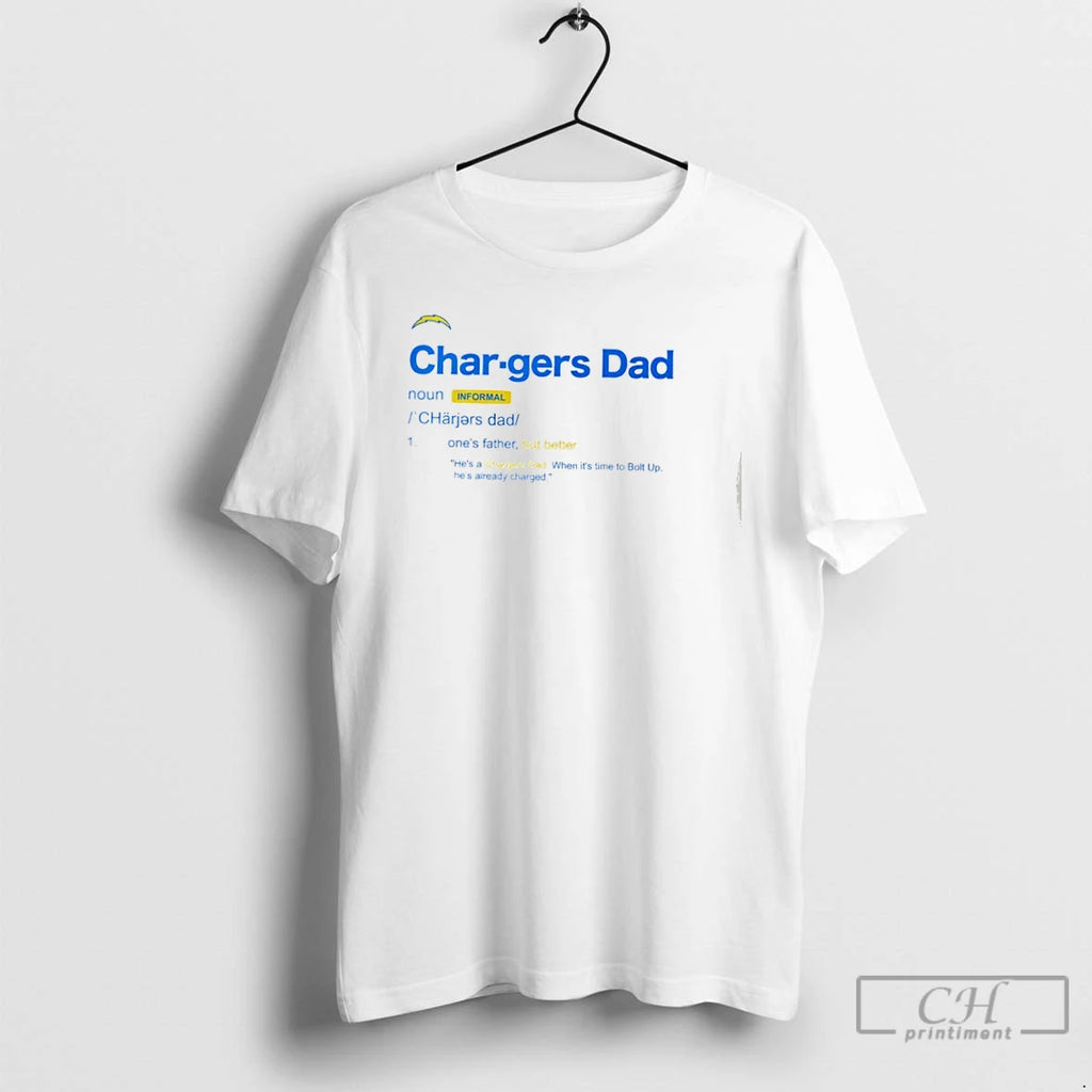 Premium Los Angeles Chargers Dad Definition T Shirts