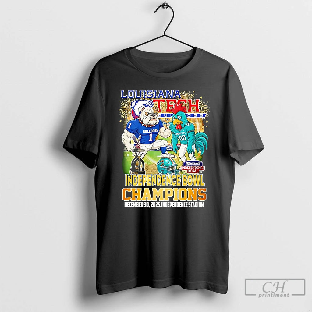 Premium Louisiana Tech Bulldogs 2025 Independence Bowl Champions Mascot