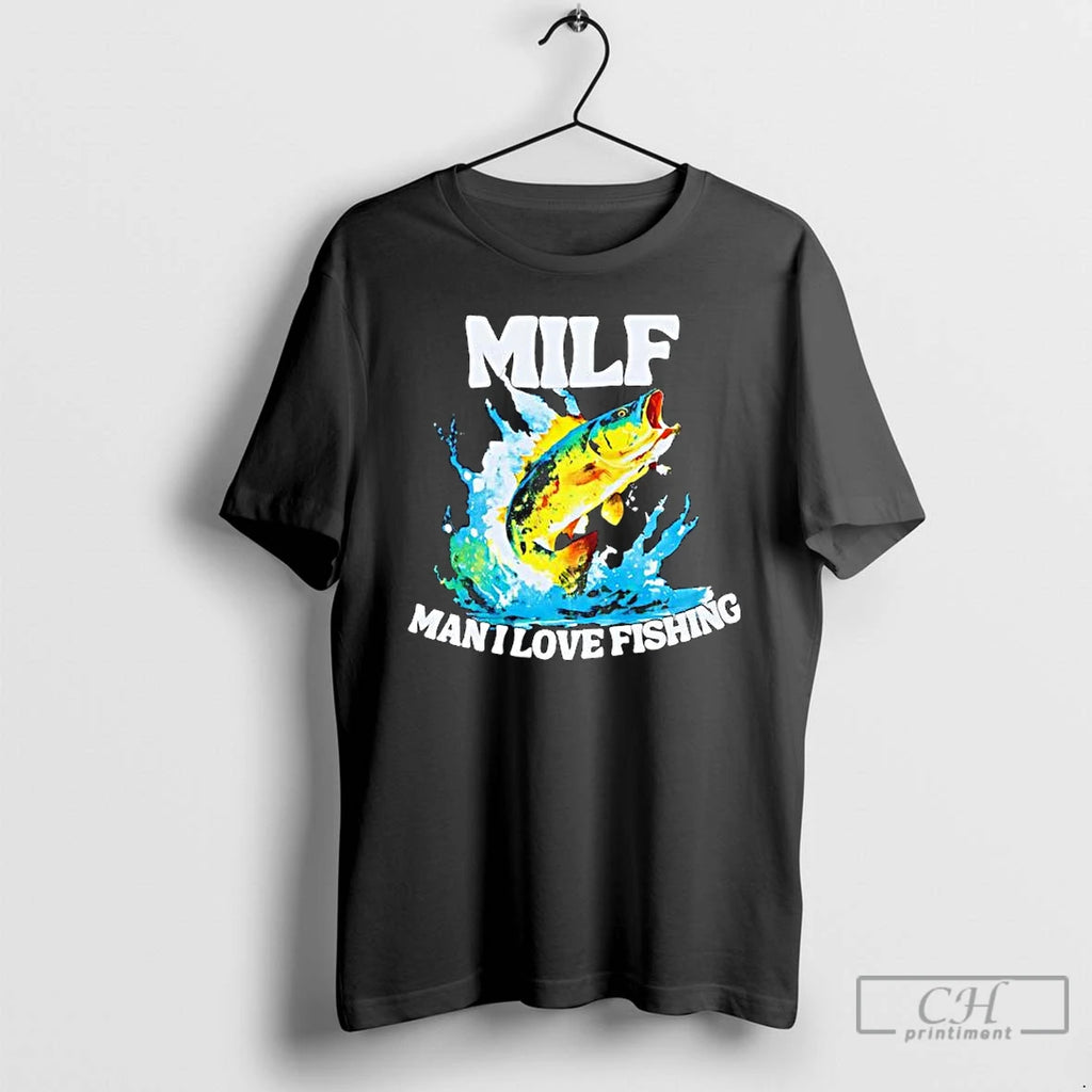 Premium Milf Mani I Love Fishing Peacock Bass Fish Graphic