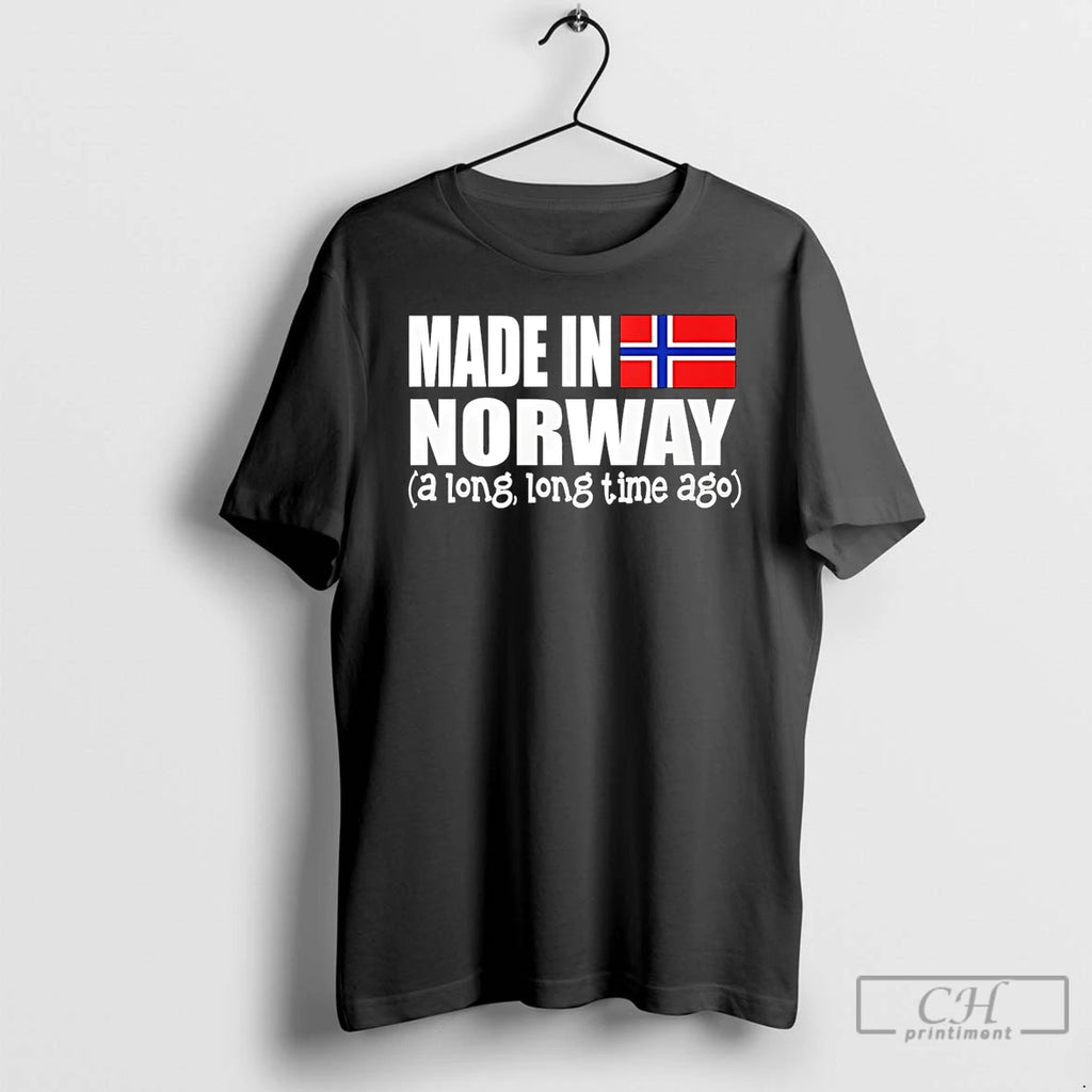 Premium Made In Norway A Long Time Ago Flag